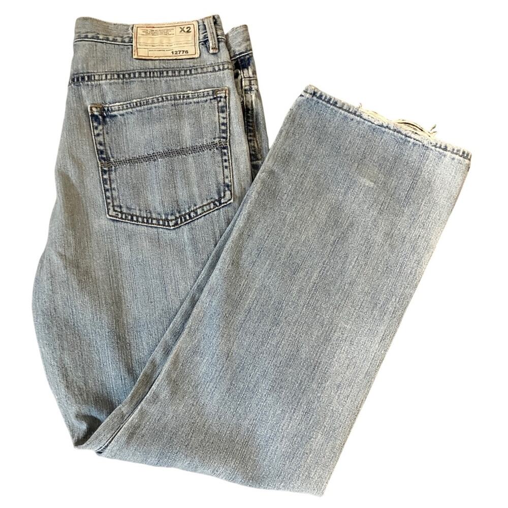 X2 Light Denim Straight Jeans Size 40 loose boot
